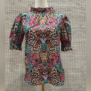 J. Crew Puff-sleeve top in Liberty® Elm House floral